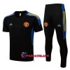 Manchester United Champions League Training Pelipaita Sarja 2022-23 Musta Keltainen - Miesten